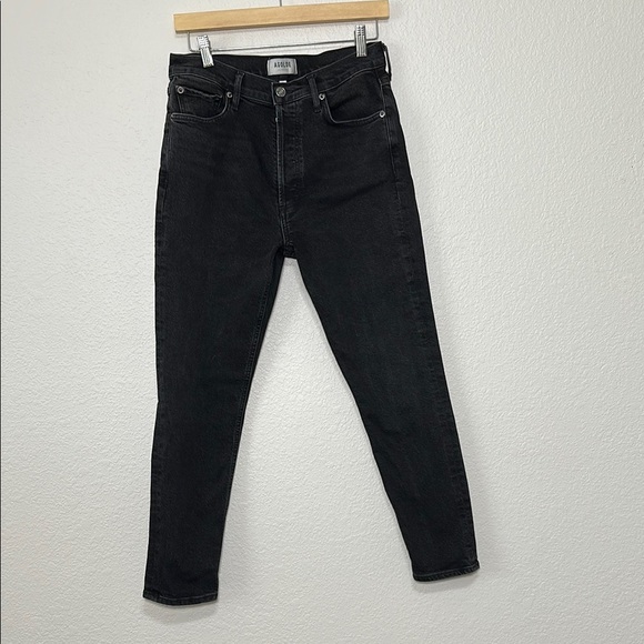 Agolde Black High-Waisted Jeans 28 - Picture 1 of 5